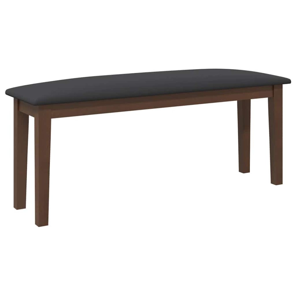 Banco 110 cm madera maciza marrón