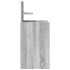 Mesilla de noche con 2 cajones gris Sonoma 38x34x80