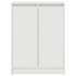 Zapatero blanco 57x34x76 cm madera de