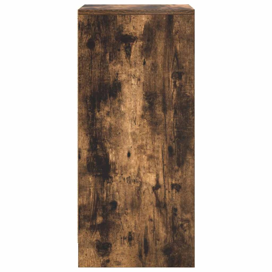 Zapatero roble ahumado 29,5x34x76 cm Madera de