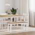 Banco 110 cm madera maciza caucho