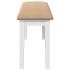 Banco 110 cm madera maciza caucho