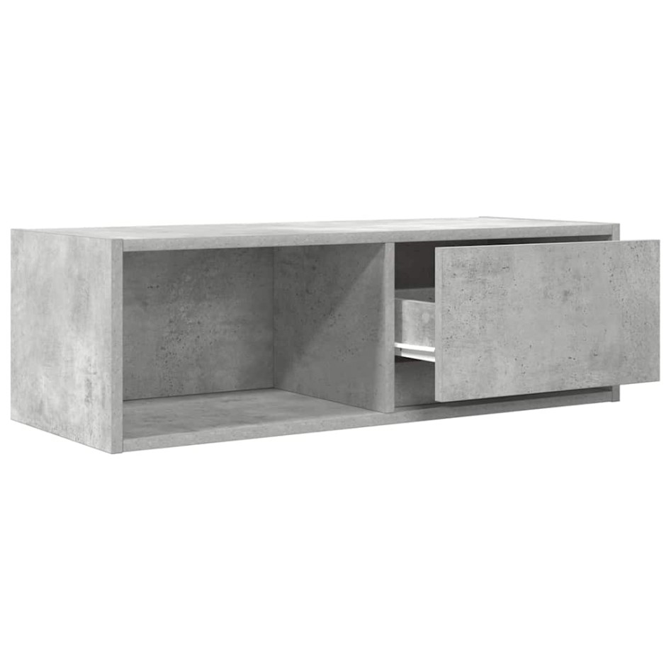 Muebles de TV 2uds madera ingeniería gris hormigón