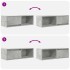 Muebles de TV 2uds madera ingeniería gris hormigón