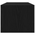 Mueble de TV de madera de roble negro 80x31x25,5