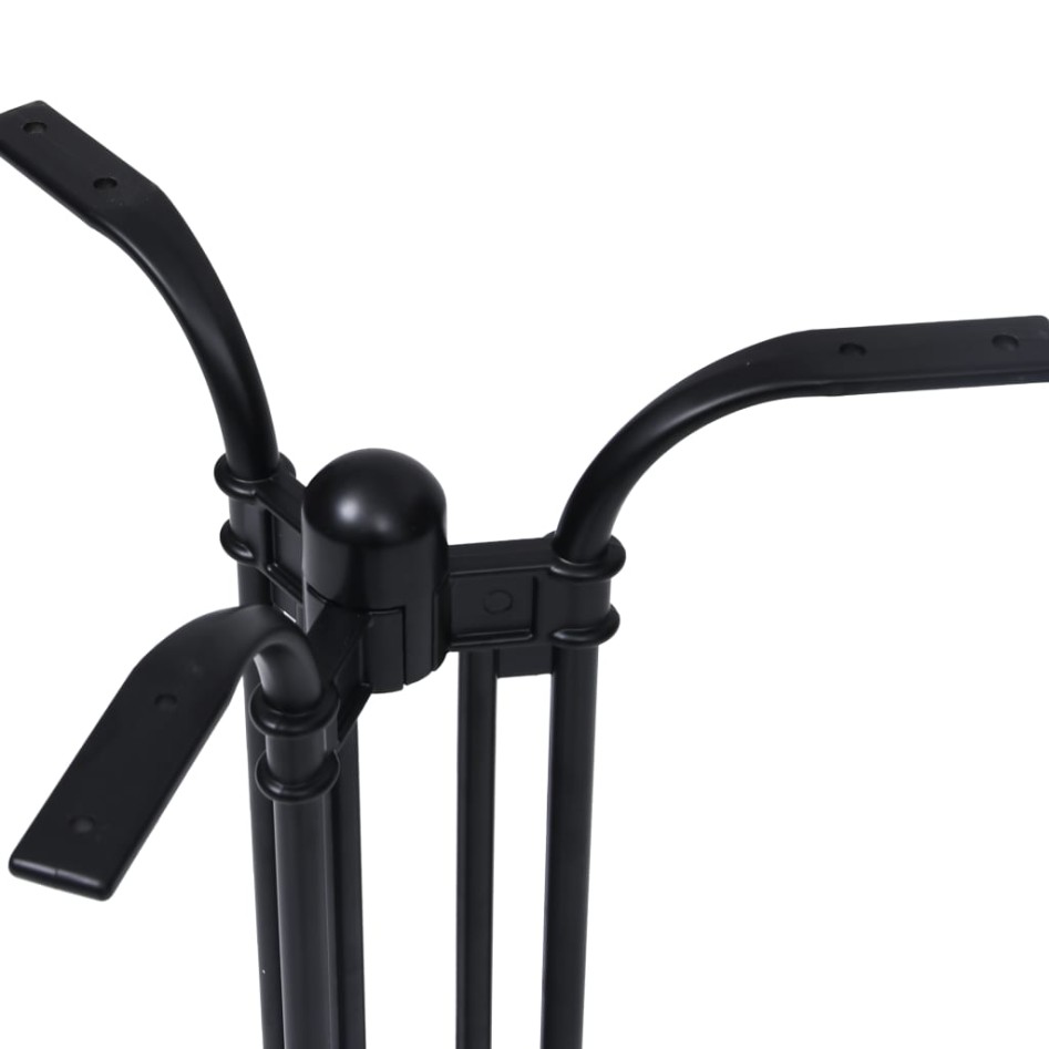 Pata de mesa de bistró negra Ø60x72 cm Aluminio