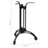 Pata de mesa de bistró negra Ø60x72 cm Aluminio