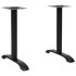 Patas para mesa de bistró  2 uds. Hierro fundido negro