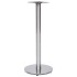 Pata de mesa de bistró acero inoxidable plateado Ø45x107