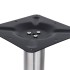 Pata de mesa de bistró acero inoxidable plateado Ø45x107