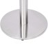 Pata de mesa de bistró acero inoxidable plateado Ø45x107