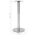 Pata de mesa de bistró acero inoxidable plateado Ø45x107