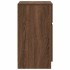 Mesilla de noche roble marrón 39x35x65 cm madera de