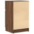 Mesilla de noche roble marrón 39x35x65 cm madera de