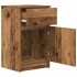 Mesilla de noche de madera antigua 39x35x65cm Madera