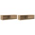 Muebles para TV 2 uds madera roble artisan 100x31x25,5