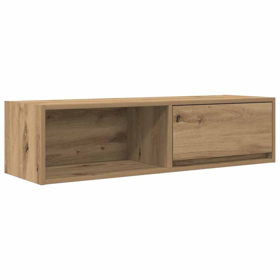 Muebles para TV 2 uds madera roble artisan 100x31x25,5