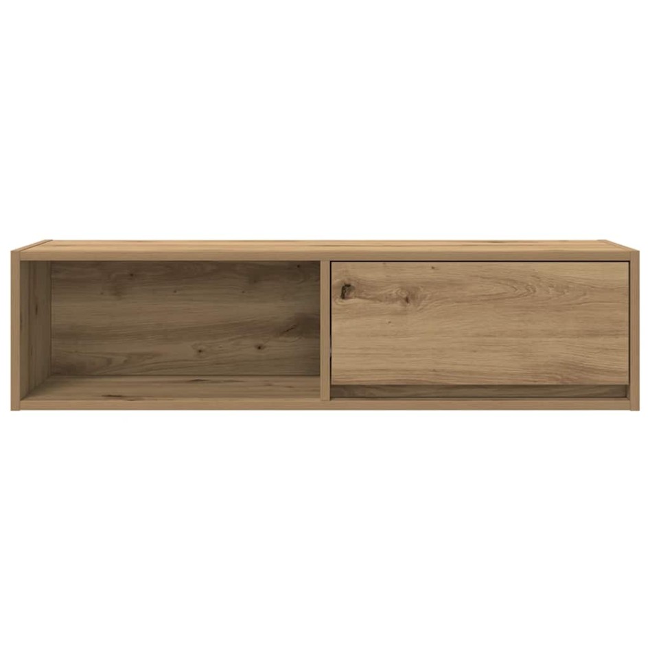 Muebles para TV 2 uds madera roble artisan 100x31x25,5