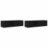 Muebles de TV 2 uds Roble Negro 100x31x25,5cm Madera