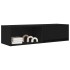 Muebles de TV 2 uds Roble Negro 100x31x25,5cm Madera