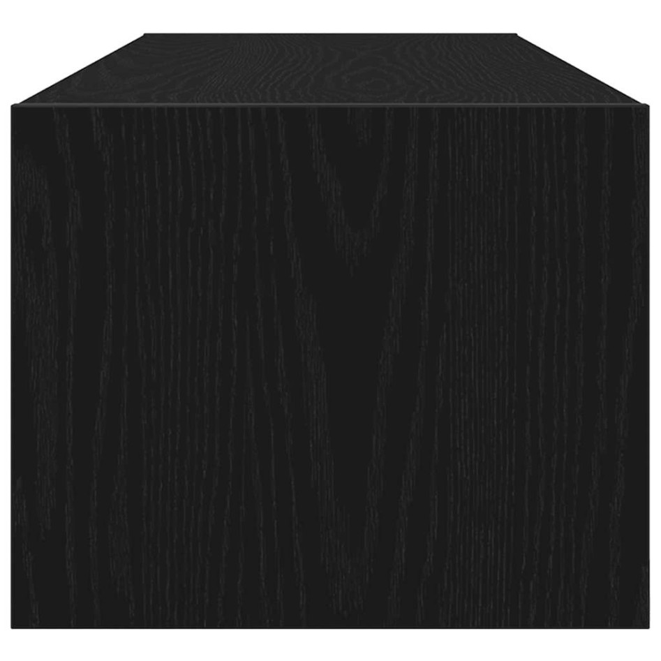 Muebles de TV 2 uds Roble Negro 100x31x25,5cm Madera