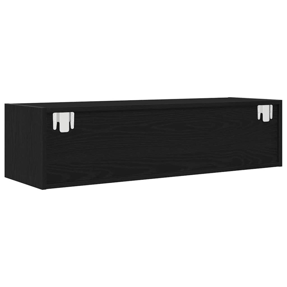 Muebles de TV 2 uds Roble Negro 100x31x25,5cm Madera