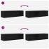 Muebles de TV 2 uds Roble Negro 100x31x25,5cm Madera