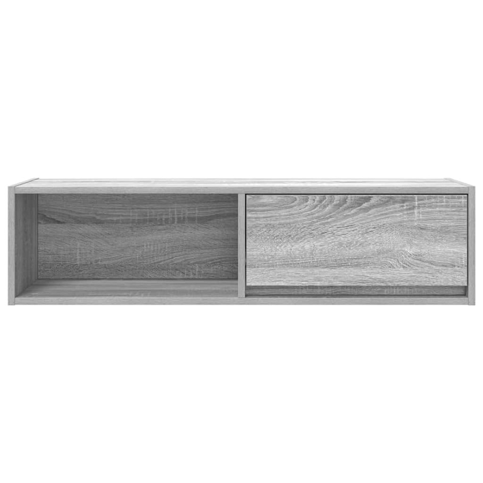 Mueble de TV Sonoma gris 100x31x25,5 cm madera de