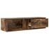Mueble de TV de roble ahumado 100x31x25,5cm Madera