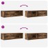 Mueble de TV de roble ahumado 100x31x25,5cm Madera