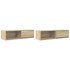 Muebles de TV 2uds Roble Sonoma 100x31x25,5cm Madera