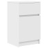 Mesita de noche madera contrachapada blanco 39x35x65