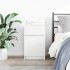 Mesita de noche madera contrachapada blanco 39x35x65