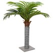 Palmera artificial con 6 hojas verde 100 cm
