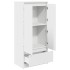 Armario con cajón blanco 55,5x34x119,5 cm Madera de