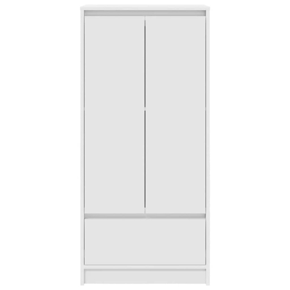 Armario con cajón blanco 55,5x34x119,5 cm Madera de