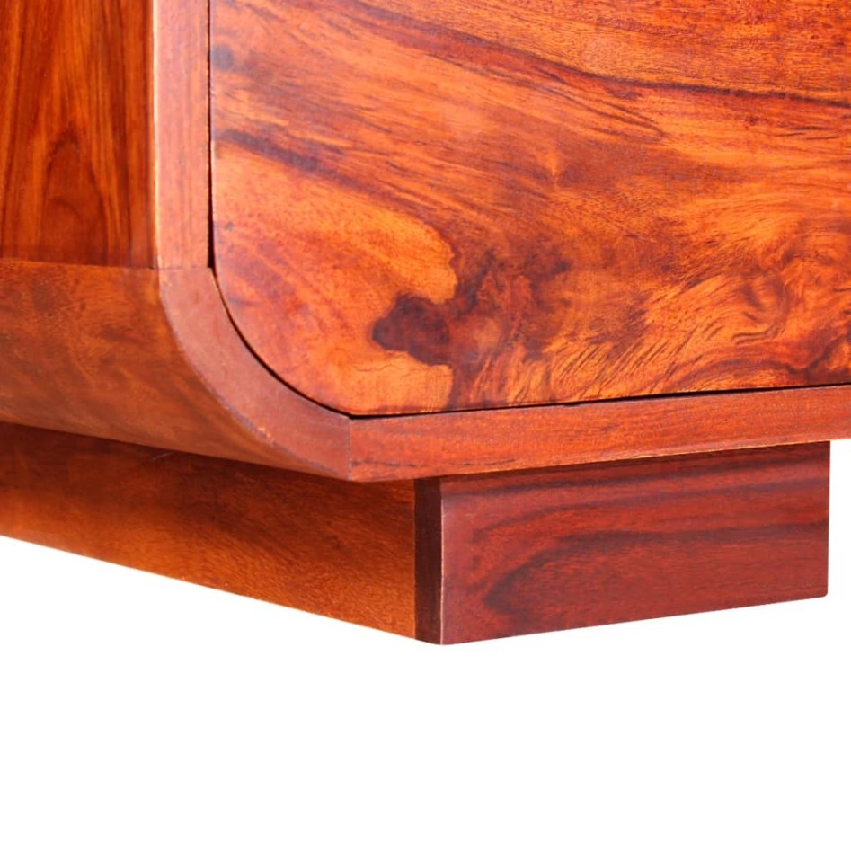 Mesa de centro de madera maciza de sheesham 90x40x35