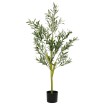 Árbol de olivo artificial con 450 hojas verde 120 cm