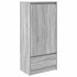 Armario con cajón gris Sonoma 55,5x34x119,5