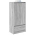 Armario con cajón gris Sonoma 55,5x34x119,5