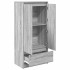 Armario con cajón gris Sonoma 55,5x34x119,5