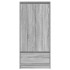 Armario con cajón gris Sonoma 55,5x34x119,5