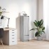 Aparador alto Sonoma gris 29,5x34x119,5 cm madera de