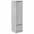 Aparador alto Sonoma gris 29,5x34x119,5 cm madera de
