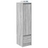 Aparador alto Sonoma gris 29,5x34x119,5 cm madera de