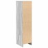 Aparador alto Sonoma gris 29,5x34x119,5 cm madera de