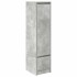 Aparador alto gris hormigón 29,5x34x119,5 cm madera
