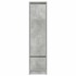 Aparador alto gris hormigón 29,5x34x119,5 cm madera