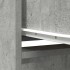 Aparador alto gris hormigón 29,5x34x119,5 cm madera
