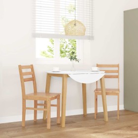 Sillas de comedor 2 unidades madera maciza de